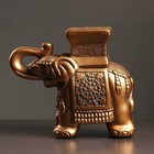 Фигура - подставка "Слон малый" 12х30х27см бронза - Фото 6