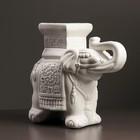Фигура - подставка "Слон малый" 12х30х27см белый - Фото 1