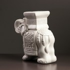 Фигура - подставка "Слон малый" 12х30х27см белый - Фото 3