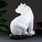 Фигура "Медведь сидя " белый, 40х50х56см - Фото 3