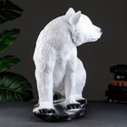 Фигура "Медведь сидя " белый, 40х50х56см - Фото 4