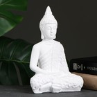 Фигура "Будда малый" 16х9х23см белая - фото 318098582