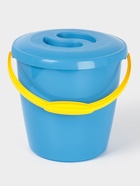 Ведро с крышкой и мерной шкалой, 10 л, d=27.3 см, h=28.7 см, МИКС - Фото 2