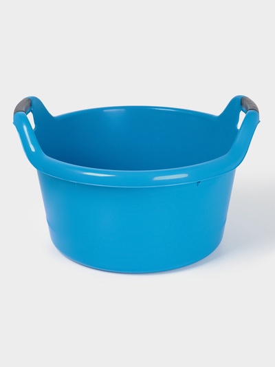 Таз хозяйственный круглый, 30 л, пластик, МИКС