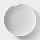 Тарелка фарфоровая «Универсал», d=24 см, белая - Фото 2