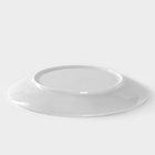 Тарелка фарфоровая «Универсал», d=24 см, белая - Фото 3