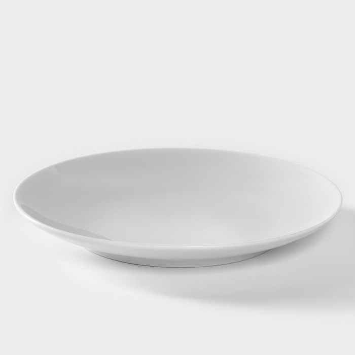 Тарелка фарфоровая «Универсал», d=17,5 см, белая - фото 1908394549