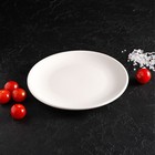 Тарелка фарфоровая десертная Доляна White Label, d=17,5 см, цвет белый - фото 4247997