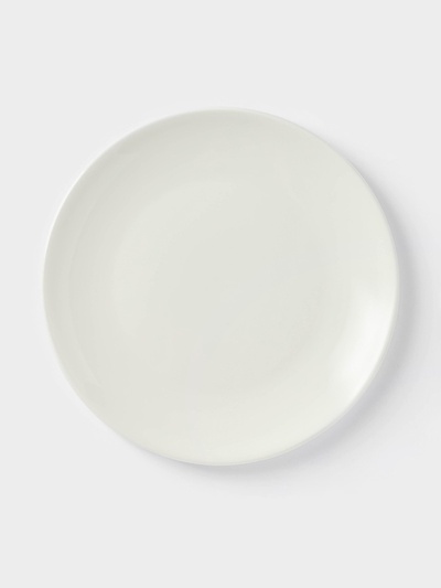 Тарелка Доляна White Label, d=20 см, фарфор, белая