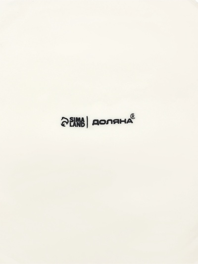 Тарелка Доляна White Label, d=20 см, фарфор, белая