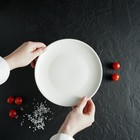 Тарелка фарфоровая обеденная Доляна White Label, d=20 см, цвет белый - Фото 9