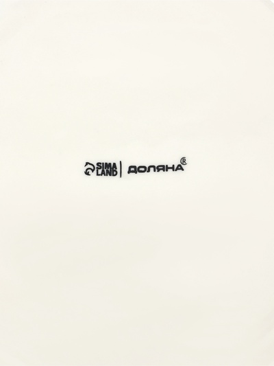 Тарелка Доляна White Label, d=25 см, фарфор, белая