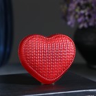 Фигурное мыло "Сердечко вязаное" красное 70гр - Фото 1