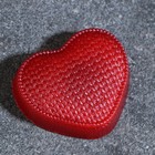 Фигурное мыло "Сердечко вязаное" красное 70гр - фото 9107494