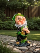 Садовая фигура из гипса «Гном-лесовик», 38×19×20 см - Фото 3