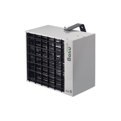 Тепловентилятор электрический Ballu BHP-MW-9, настенный, трубчатый, 9000 Вт, до 100 м², серый