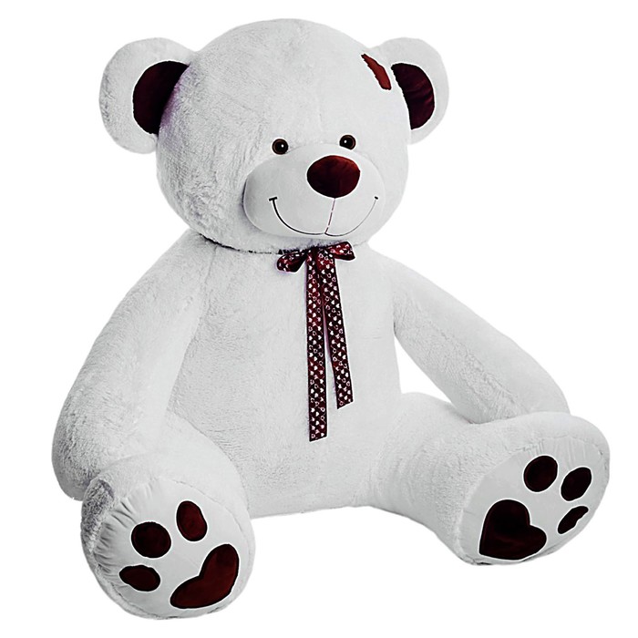 Мягкая игрушка «Медведь Тони», 90 см, цвет белый - фото 1906937027