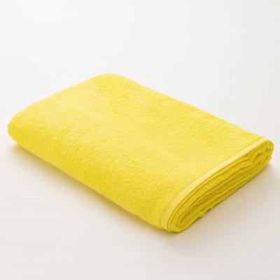 Полотенце махровое "Экономь и Я" 100х150 см жёлтый, 100% хлопок, 340 г/м²