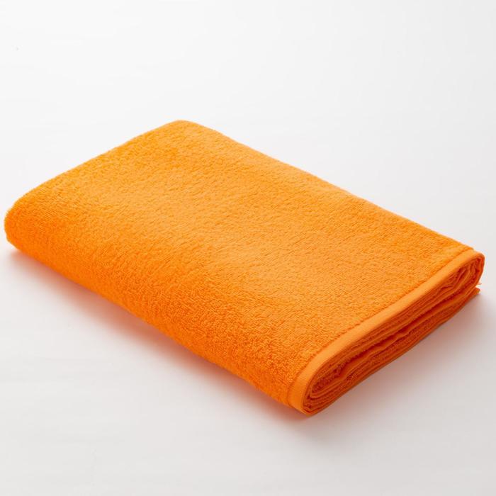 Полотенце махровое "Экономь и Я" 100х150 см оранжевый , 100% хлопок, 340 г/м² - Фото 1