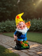 Садовая фигура из гипса «Гном-дровосек», 31×10×14 см - Фото 3