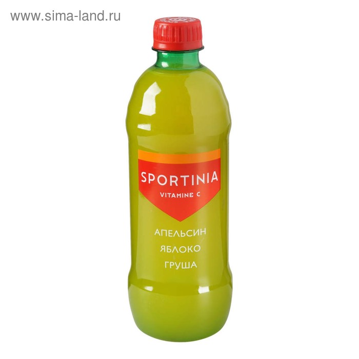 Напиток SPORTINIA VITAMINE C Апельсин /Яблоко /Груша, 0,5 л. - Фото 1