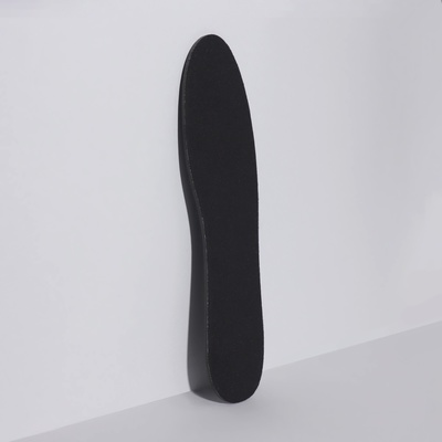 Стельки для обуви, универсальные, антибактериальные, р-р RU до 44 (р-р Пр-ля до 45), 28 см, пара, чёрные