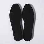 Стельки для обуви, универсальные, антибактериальные, р-р RU до 43 (р-р Пр-ля до 45), 27,5 см, пара, цвет чёрный - Фото 4