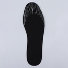 Стельки для обуви, универсальные, антибактериальные, р-р RU до 44 (р-р Пр-ля до 45), 28 см, пара, чёрные - Фото 4