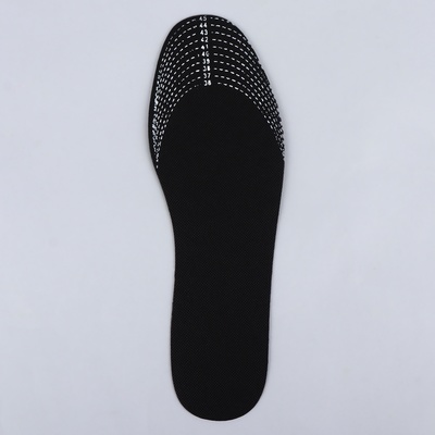 Стельки для обуви, универсальные, антибактериальные, р-р RU до 44 (р-р Пр-ля до 45), 28 см, пара, чёрные