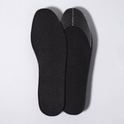 Стельки для обуви, универсальные, антибактериальные, р-р RU до 43 (р-р Пр-ля до 45), 27,5 см, пара, цвет чёрный - Фото 5