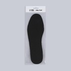 Стельки для обуви, универсальные, антибактериальные, р-р RU до 43 (р-р Пр-ля до 45), 27,5 см, пара, цвет чёрный - фото 211593