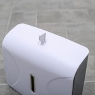 Диспенсер для бумажных полотенец в листах, пластик, 21.5×9×26.5 см, белый - Фото 5