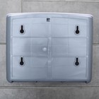 Диспенсер для бумажных полотенец в листах, пластик, 21.5×9×26.5 см, белый - Фото 8