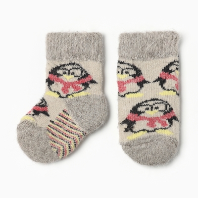 Носки детские шерстяные «Пингвин», белые, размер 10