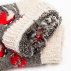 Носки детские шерстяные «Снегирь в снегу», цвет серый, размер 12 - Фото 3