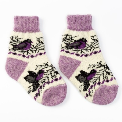 Носки детские шерстяные «Птички», размер 18