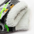Носки детские шерстяные «Снеговик», цвет серый, размер 10 - Фото 3