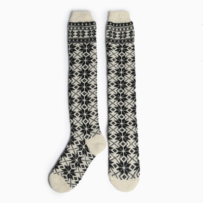 Гольфы женские шерстяные «Снежинка», размер 23