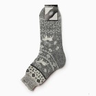 Носки мужские шерстяные "Невада-олень", цвет серый, размер 25 - Фото 3