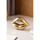 Ваза керамическая "Губы", настольная, золотая, 10 см - Фото 2