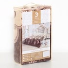 Покрывало "Этель" шёлк 2 сп. Восточный узор 180х220 см, искусственный шёлк 100% п/э - Фото 4