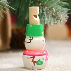 Свистулька из дерева «Снеговик», 3×7 см, ручная роспись, МИКС - Фото 5