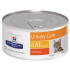 Влажный корм Hill's PD c/d multicare Urinary Care для кошек, профилактика МКБ, ж/б, 156 г - Фото 1