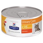 Влажный корм Hill's PD c/d multicare Urinary Care для кошек, профилактика МКБ, ж/б, 156 г - Фото 4
