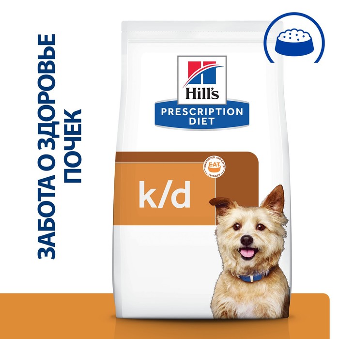 Сухой корм Hill's Prescription Diet k/d для собак при хронической болезни почек, 12кг