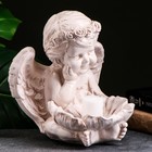 Фигура-подсвечник гипс «Ангел с кувшинкой», 23×23×27 см, состаренный - Фото 2