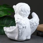 Фигурка- подсвечник на 1 свечу «Ангел с кувшинкой», 23×23×27 см, белый - Фото 5