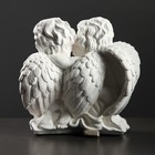 Светящаяся фигура "Пара ангелов сидя" 29х14х28см белая - фото 9302554