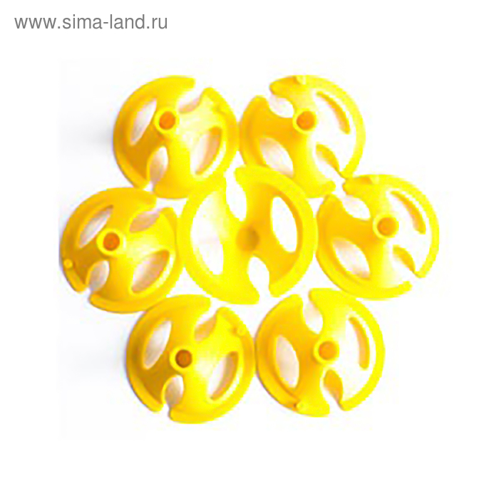 Держатель для шаров, набор 100 шт., отверстие 0,5 см, d=3,8 см, цвет жёлтый - Фото 1