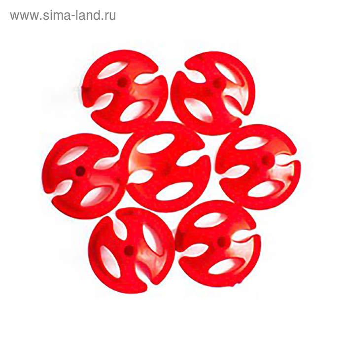 Держатель для шаров, набор 100 шт., отверстие 0,5 см, d=3,8 см, цвет красный - Фото 1
